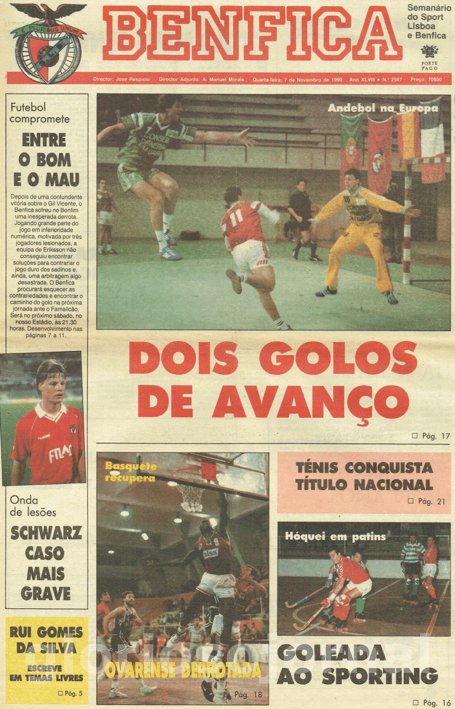 jornal o benfica 2507 1990-11-07